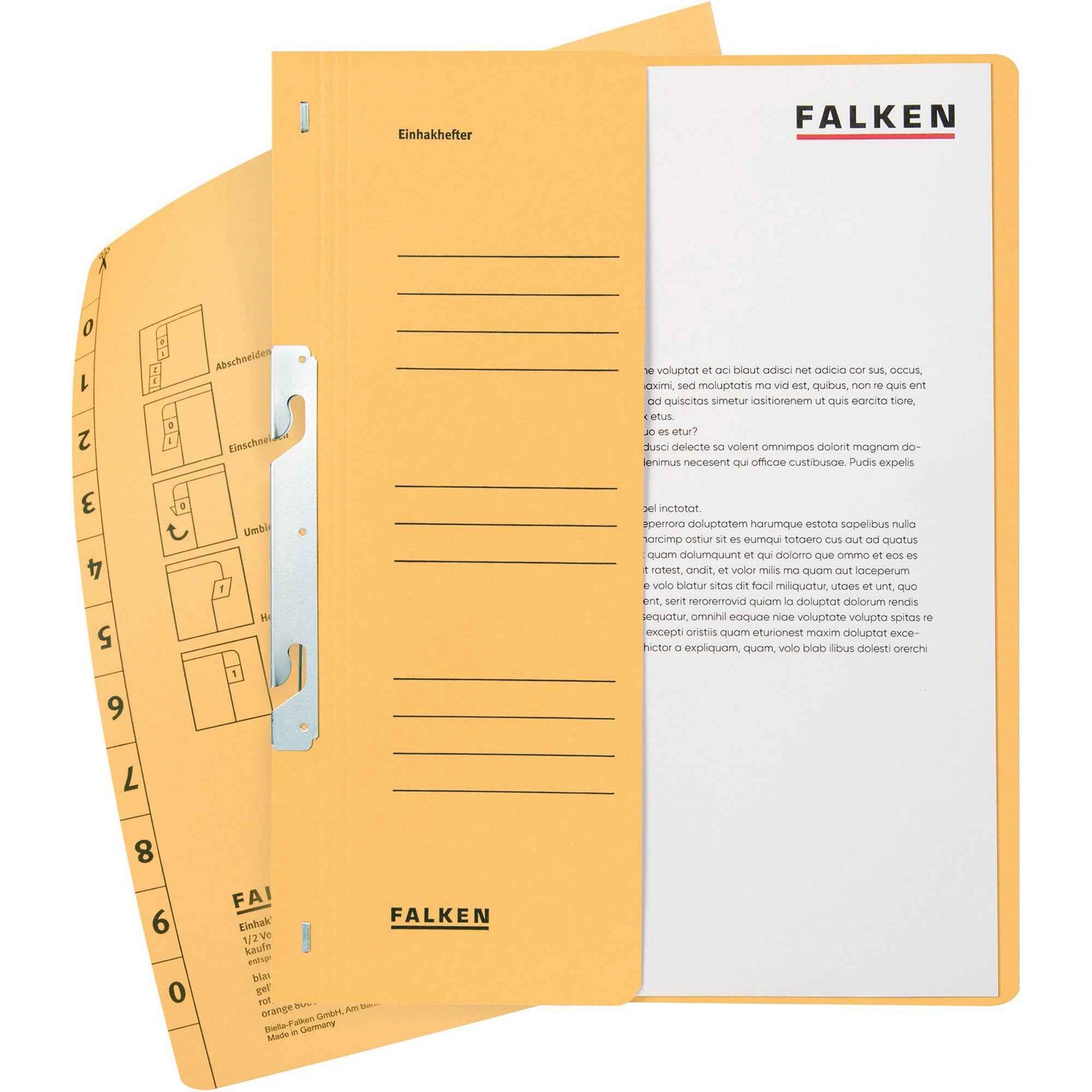 Falken Einhakhefter kaufmännische Heftung halb