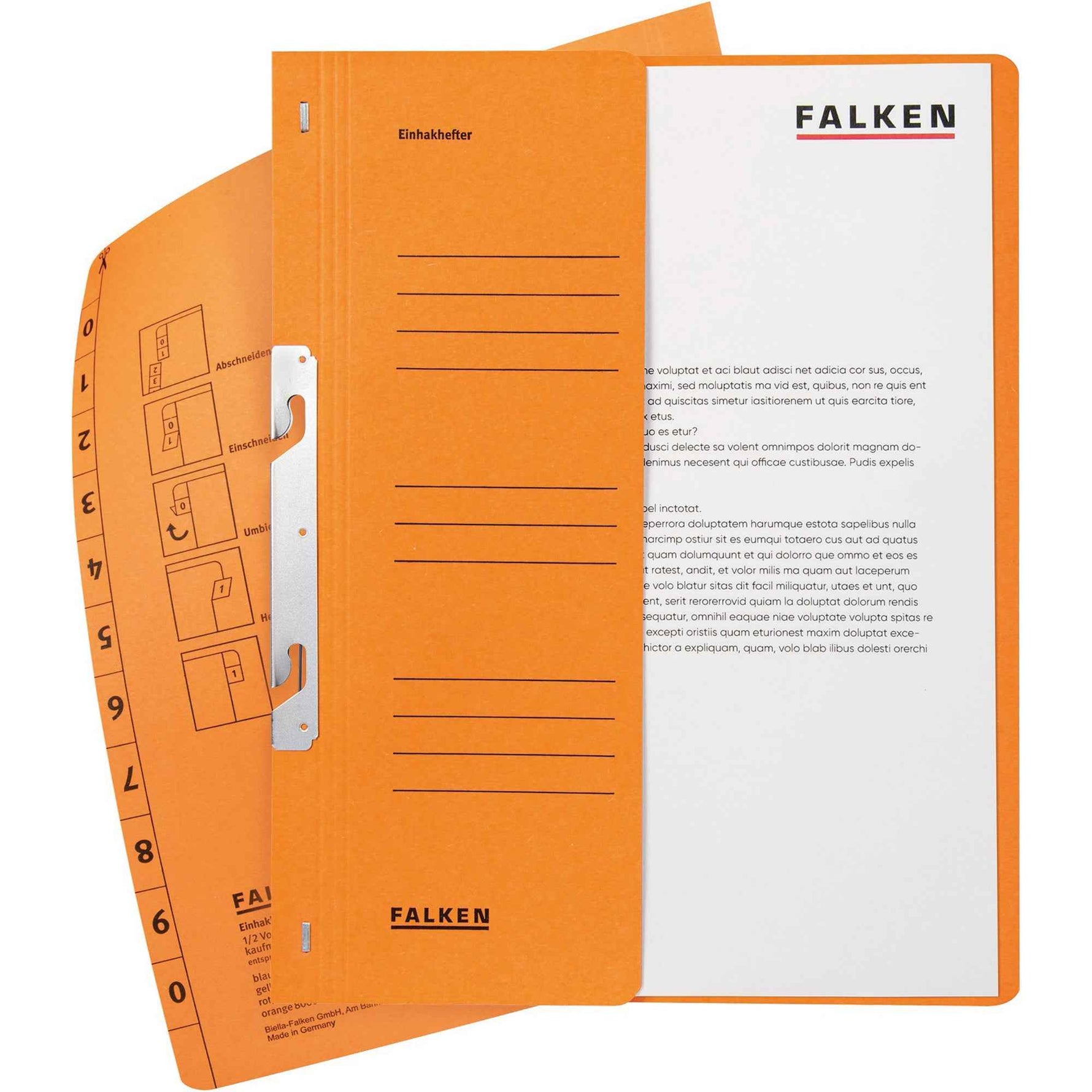 Falken Einhakhefter kaufmännische Heftung halb