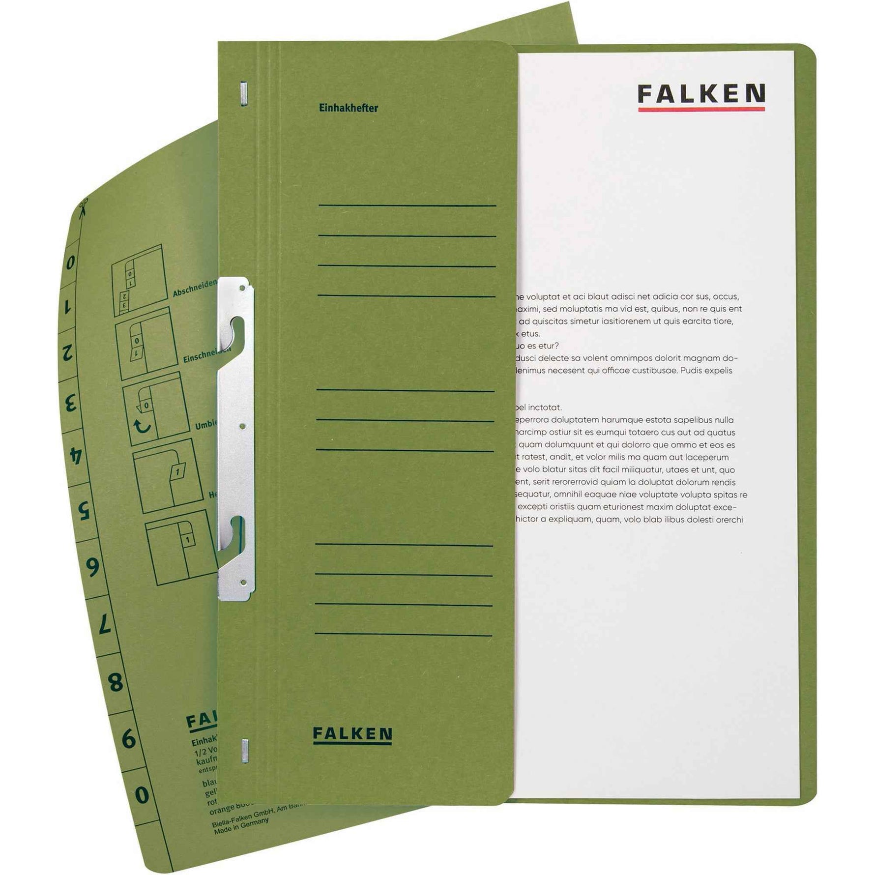 Falken Einhakhefter kaufmännische Heftung halb
