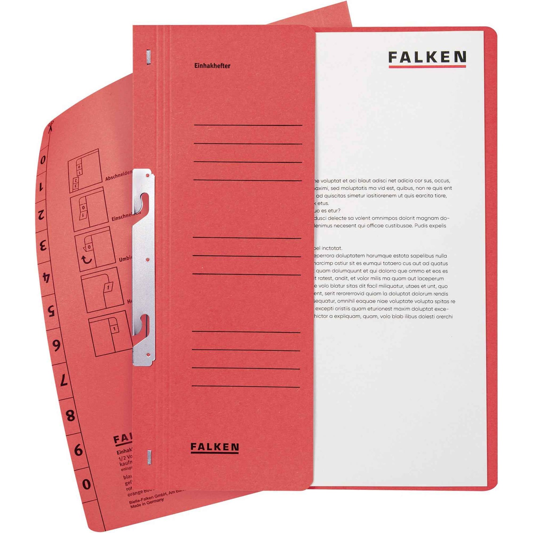Falken Einhakhefter kaufmännische Heftung halb
