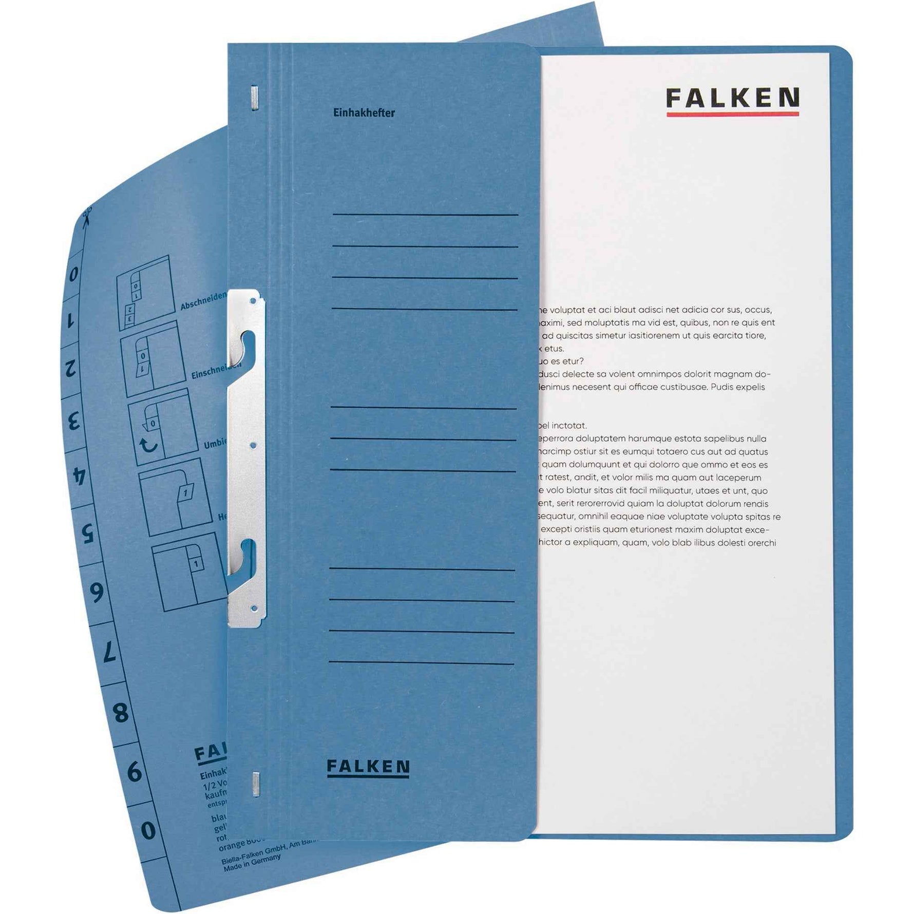Falken Einhakhefter kaufmännische Heftung halb