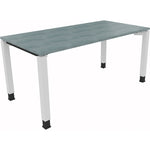 Neutralware Schreibtisch all in one 1.600 x 680-820 x 800 mm (B x H x T) beton hell – Produktbild 3