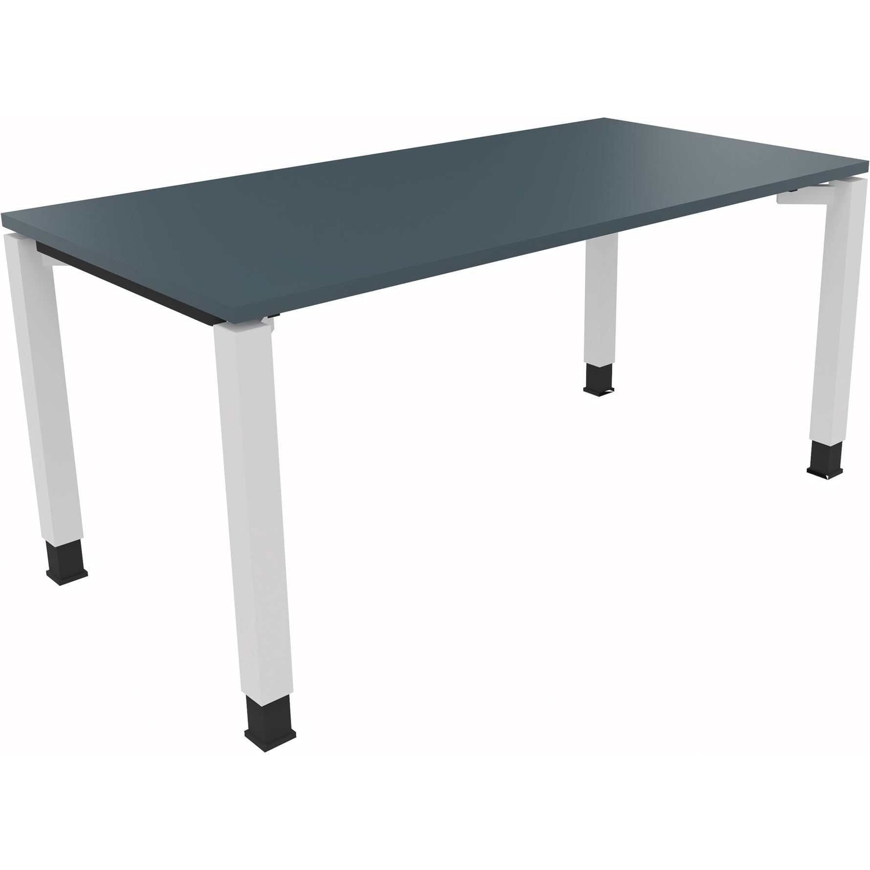 Neutralware Schreibtisch all in one 1.600 x 680-820 x 800 mm (B x H x T) lavagrau – Produktbild 3