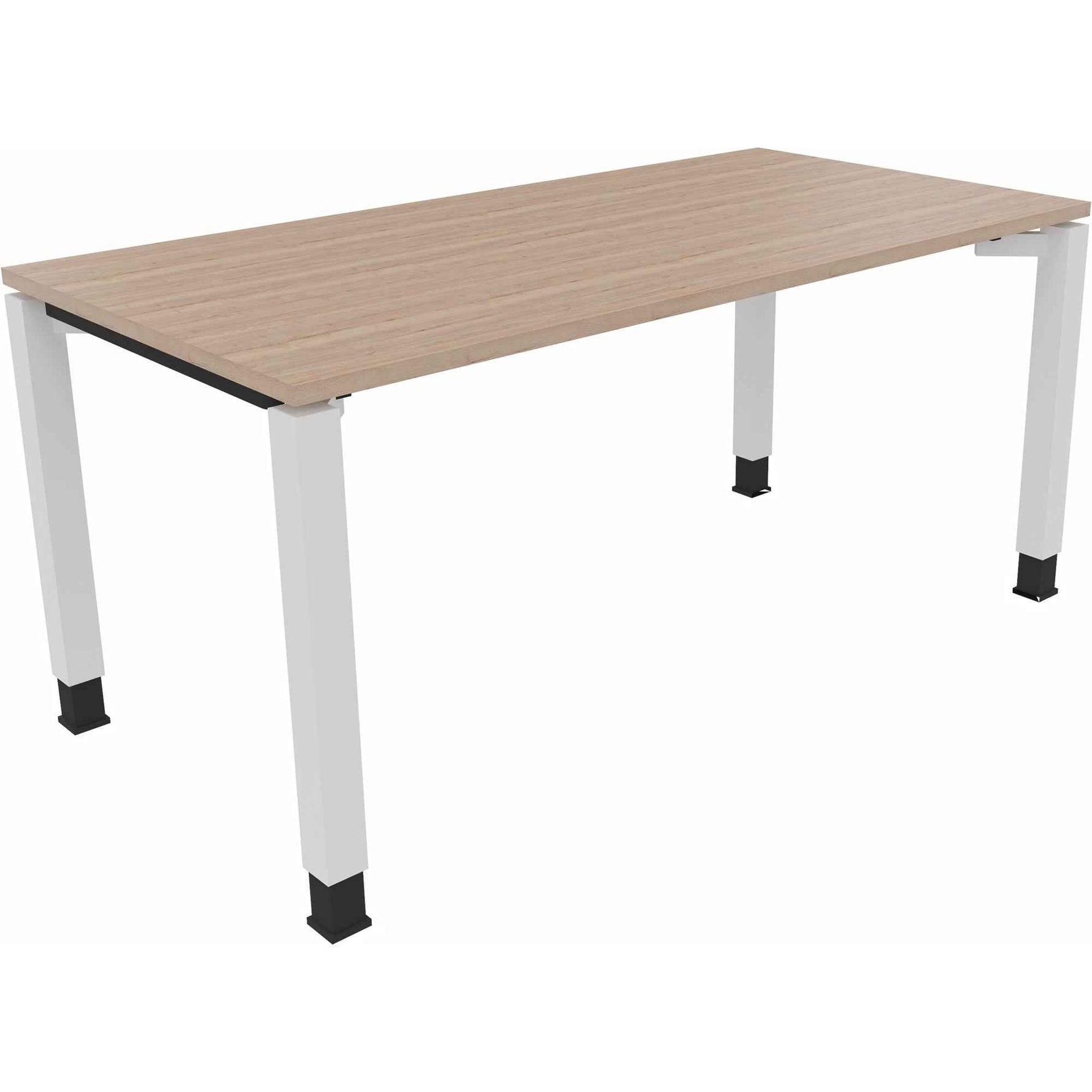 Schreibtisch all in one 1.600 x 680-820 x 800 mm (B x H x T) eiche natur