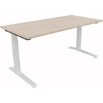 Neutralware Schreibtisch all in one 1.600 x 645-1.275 x 800 mm (B x H x T) verkehrsweiß – Produktbild 3