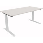 Neutralware Schreibtisch all in one 1.600 x 645-1.275 x 800 mm (B x H x T) verkehrsweiß