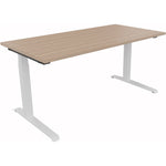 Neutralware Schreibtisch all in one 1.600 x 645-1.275 x 800 mm (B x H x T) verkehrsweiß – Produktbild 2