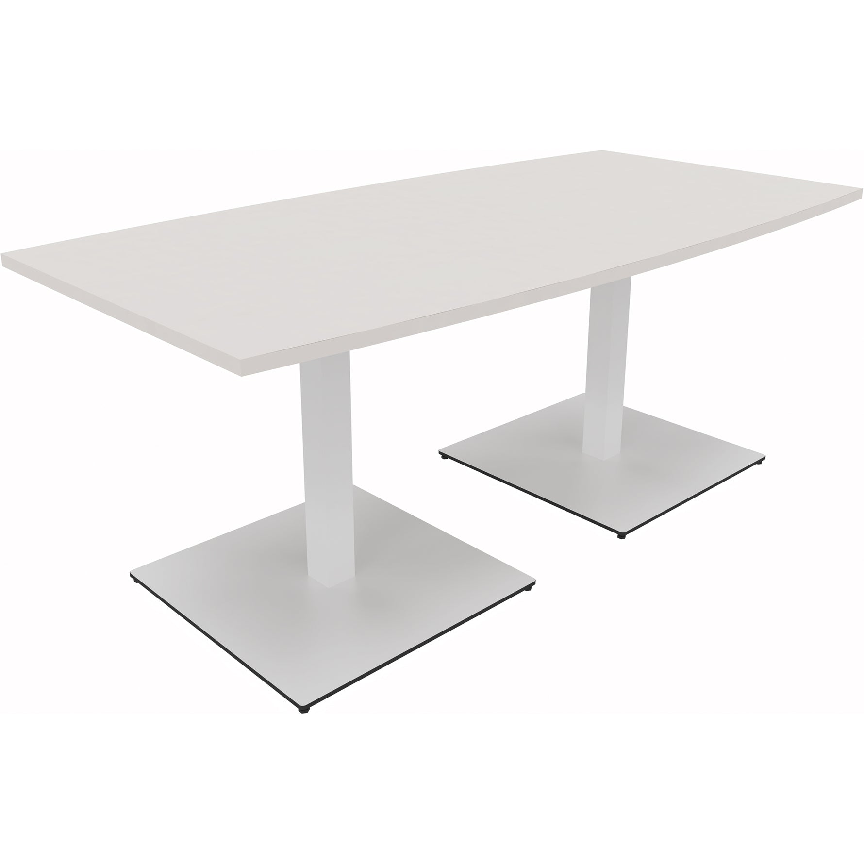 Neutralware Konferenztisch communication 1.800 x 720 x 800/900 mm (B x H x T) verkehrsweiß