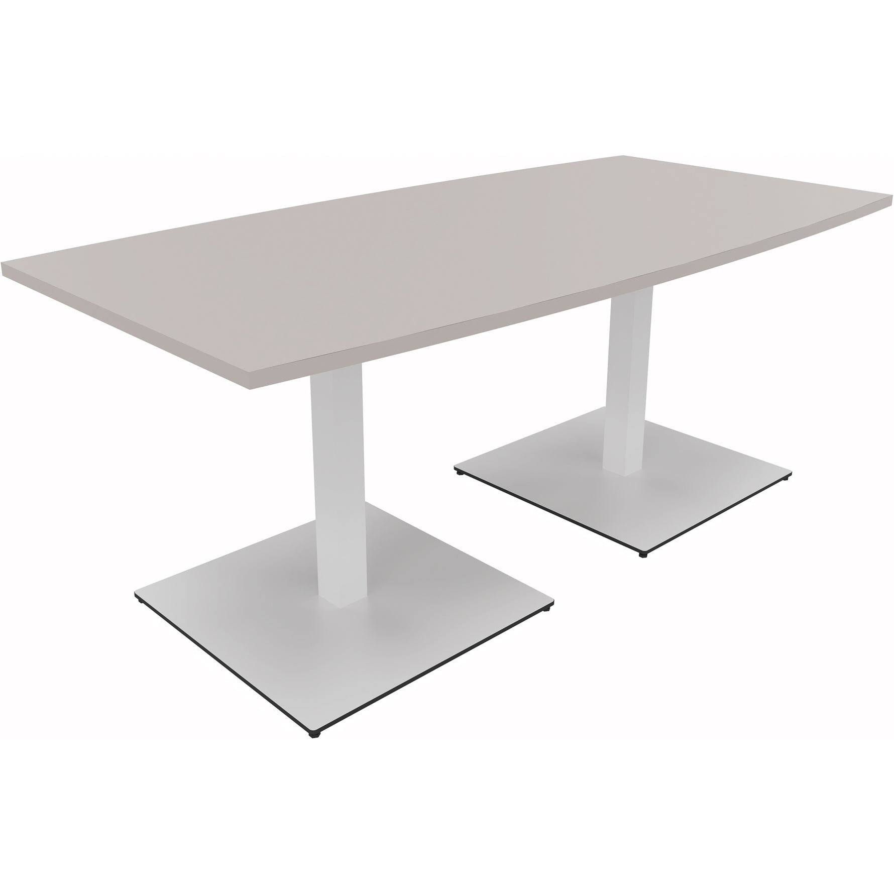 Neutralware Konferenztisch communication 1.800 x 720 x 800/900 mm (B x H x T) verkehrsweiß – Produktbild 4