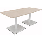Neutralware Konferenztisch communication 1.800 x 720 x 800/900 mm (B x H x T) verkehrsweiß – Produktbild 3