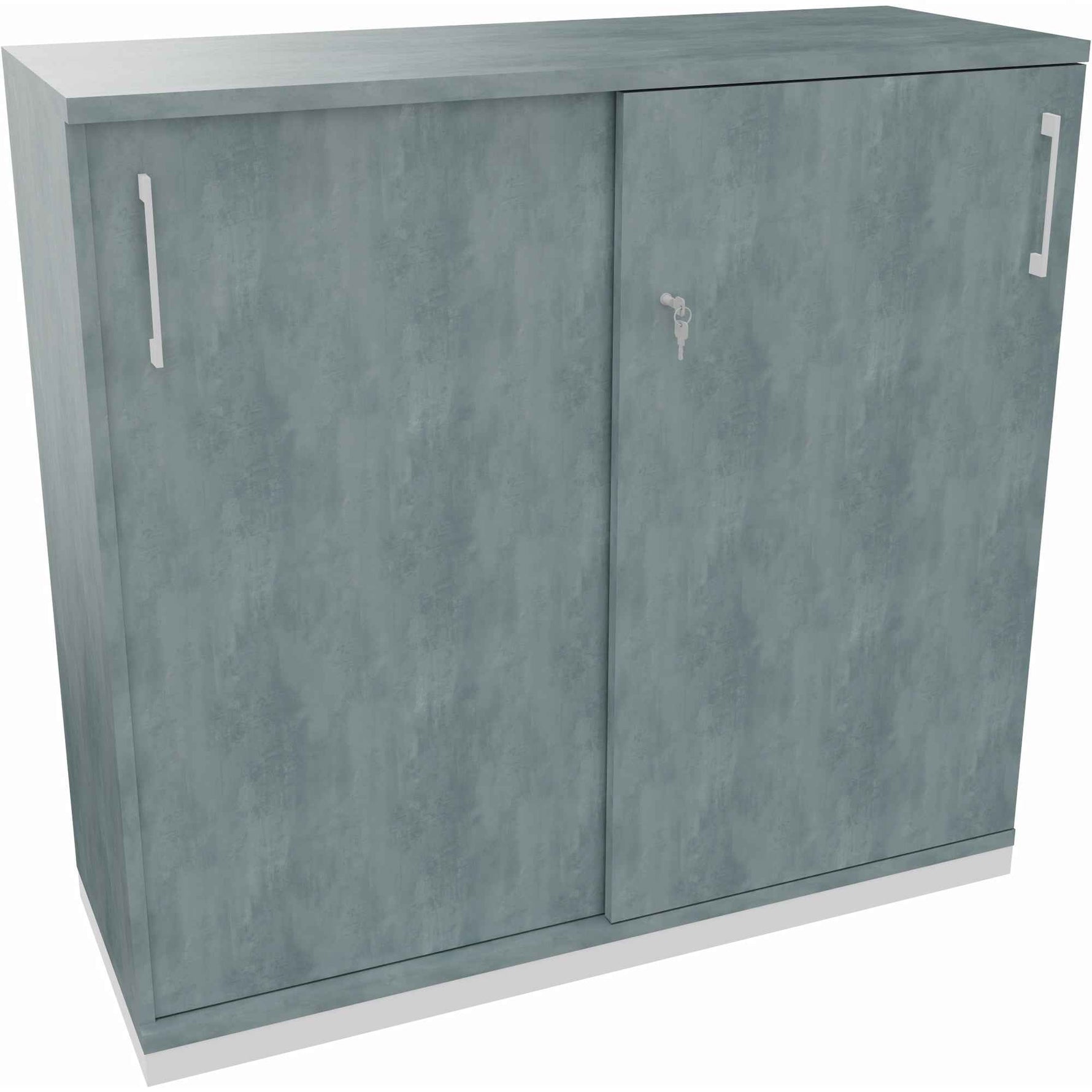 Schiebetürenschrank endless 1.200 x 1.133 x 442 mm (B x H x T) verkehrsweiß