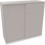 Neutralware Schiebetürenschrank endless 1.200 x 1.133 x 442 mm (B x H x T) verkehrsweiß – Produktbild 4