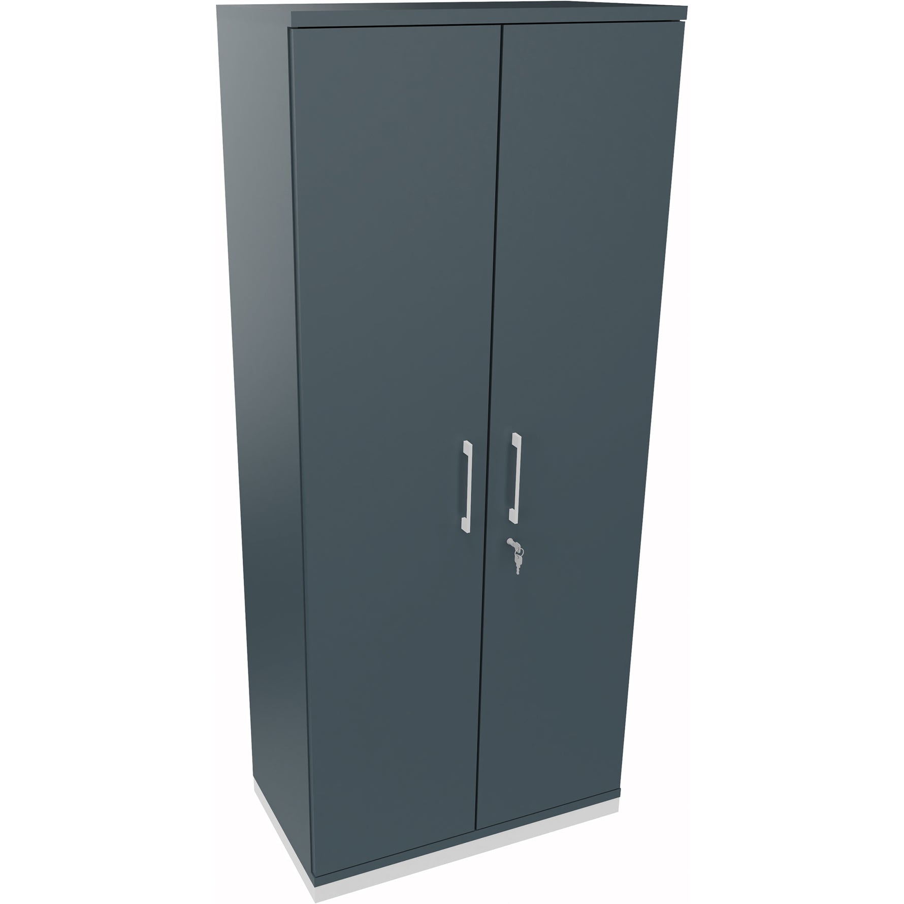 Neutralware Flügeltürenschrank endless 800 x 1.869 x 442 mm (B x H x T) verkehrsweiß – Produktbild 4