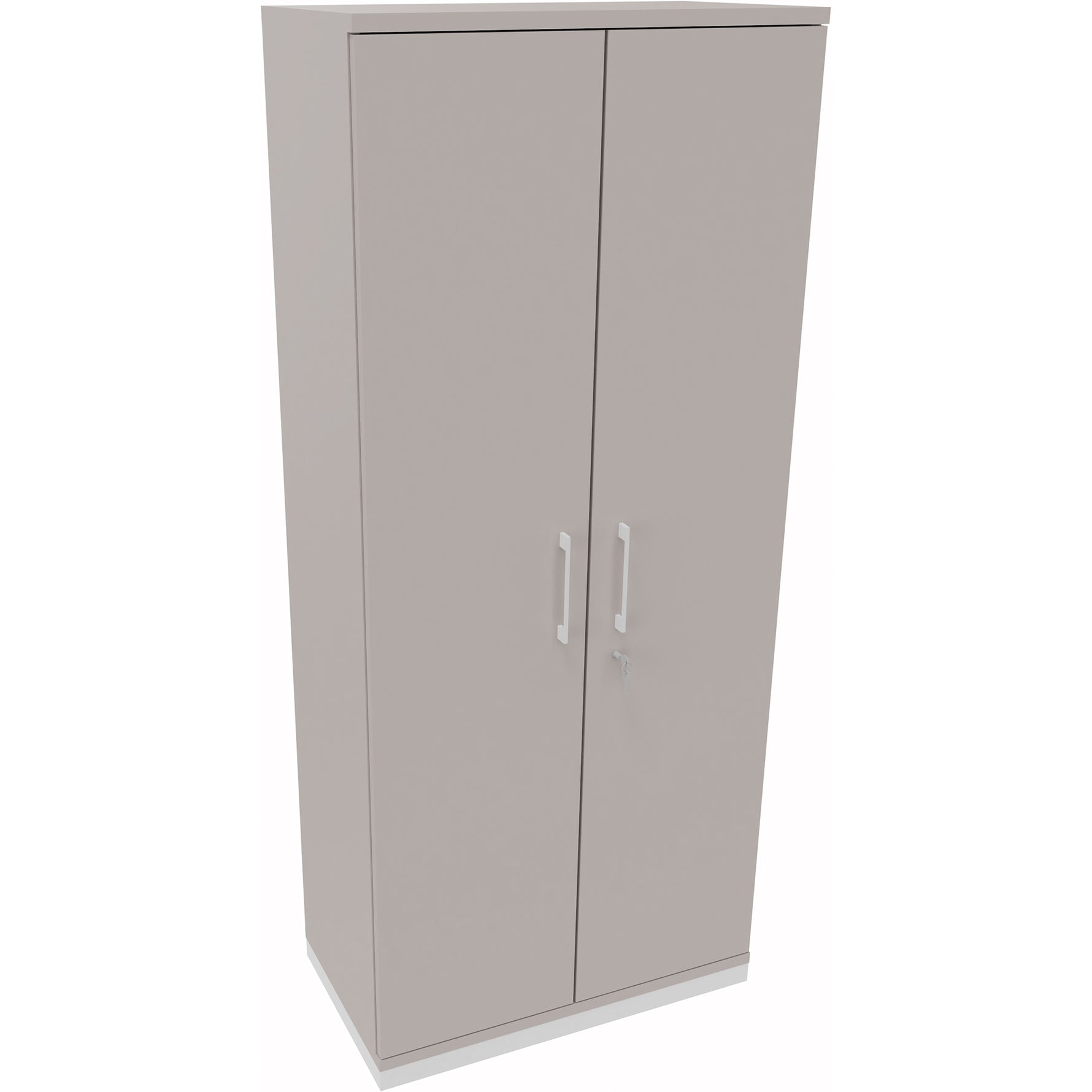 Neutralware Flügeltürenschrank endless 800 x 1.869 x 442 mm (B x H x T) verkehrsweiß – Produktbild 3
