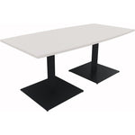 Neutralware Konferenztisch communication 1.800 x 720 x 800/900 mm (B x H x T) anthrazit metallic