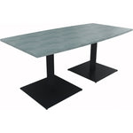 Neutralware Konferenztisch communication 1.800 x 720 x 800/900 mm (B x H x T) anthrazit metallic – Produktbild 6