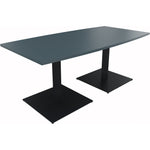 Neutralware Konferenztisch communication 1.800 x 720 x 800/900 mm (B x H x T) anthrazit metallic – Produktbild 5