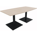 Neutralware Konferenztisch communication 1.800 x 720 x 800/900 mm (B x H x T) anthrazit metallic – Produktbild 3