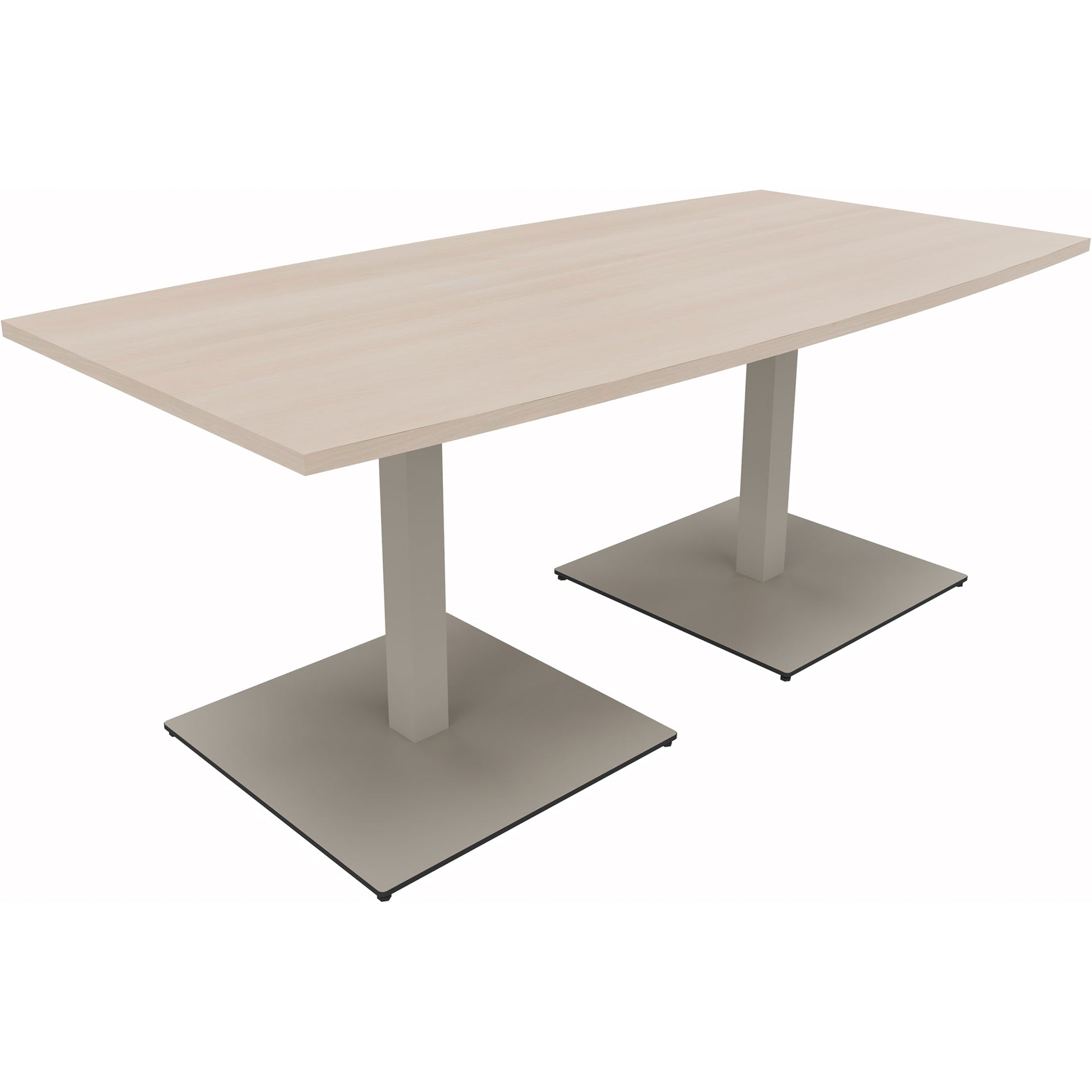 Neutralware Konferenztisch communication 1.800 x 720 x 800/900 mm (B x H x T) silberaluminium – Produktbild 3