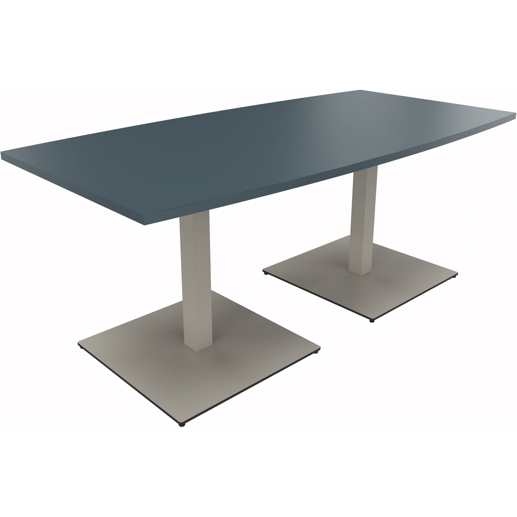 Neutralware Konferenztisch communication 1.800 x 720 x 800/900 mm (B x H x T) silberaluminium – Produktbild 5