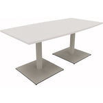 Neutralware Konferenztisch communication 1.800 x 720 x 800/900 mm (B x H x T) silberaluminium