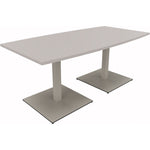 Neutralware Konferenztisch communication 1.800 x 720 x 800/900 mm (B x H x T) silberaluminium – Produktbild 4