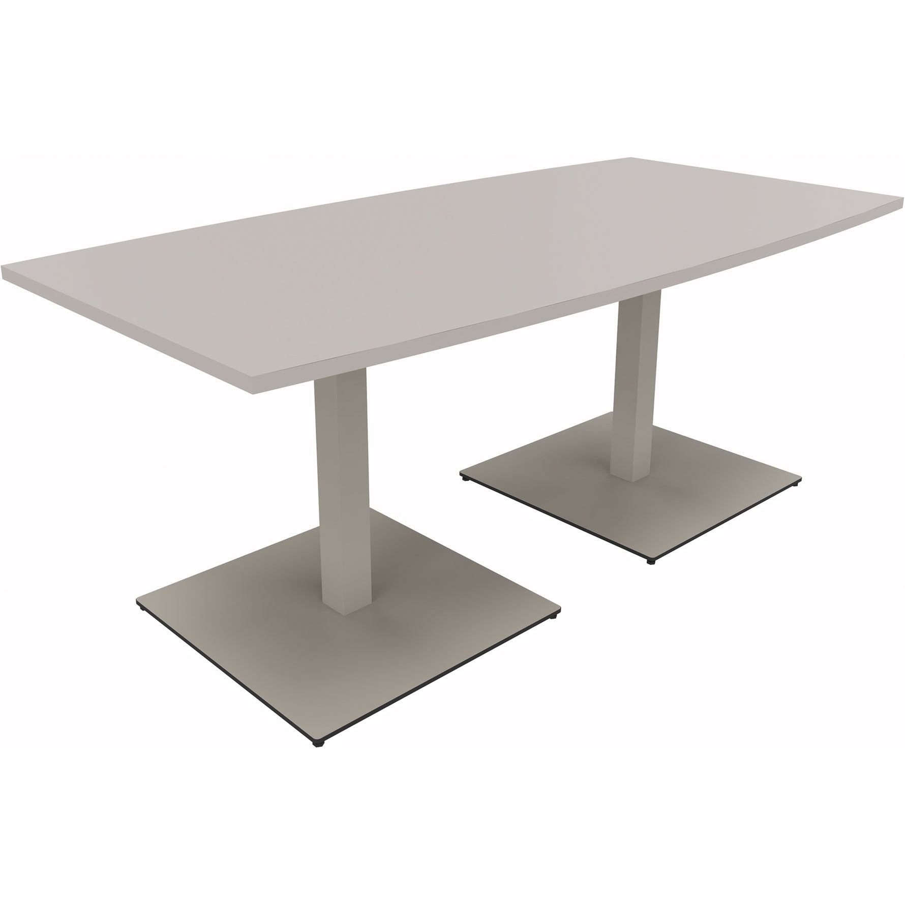 Neutralware Konferenztisch communication 1.800 x 720 x 800/900 mm (B x H x T) silberaluminium – Produktbild 4