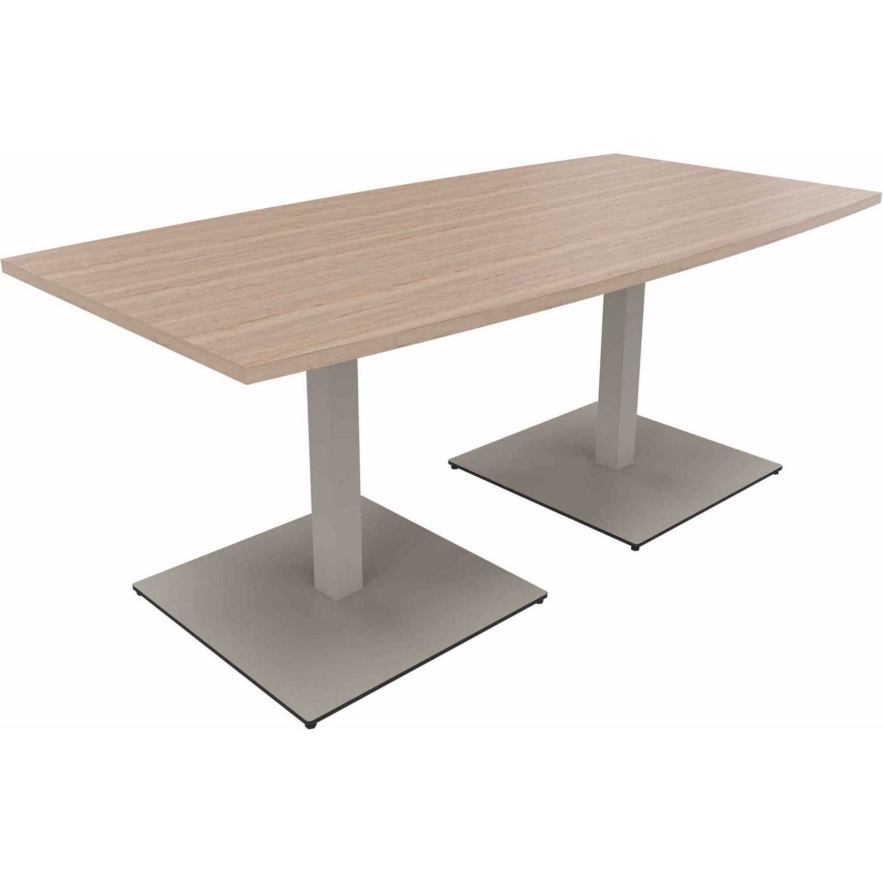 Konferenztisch communication 1.800 x 720 x 800/900 mm (B x H x T) silberaluminium