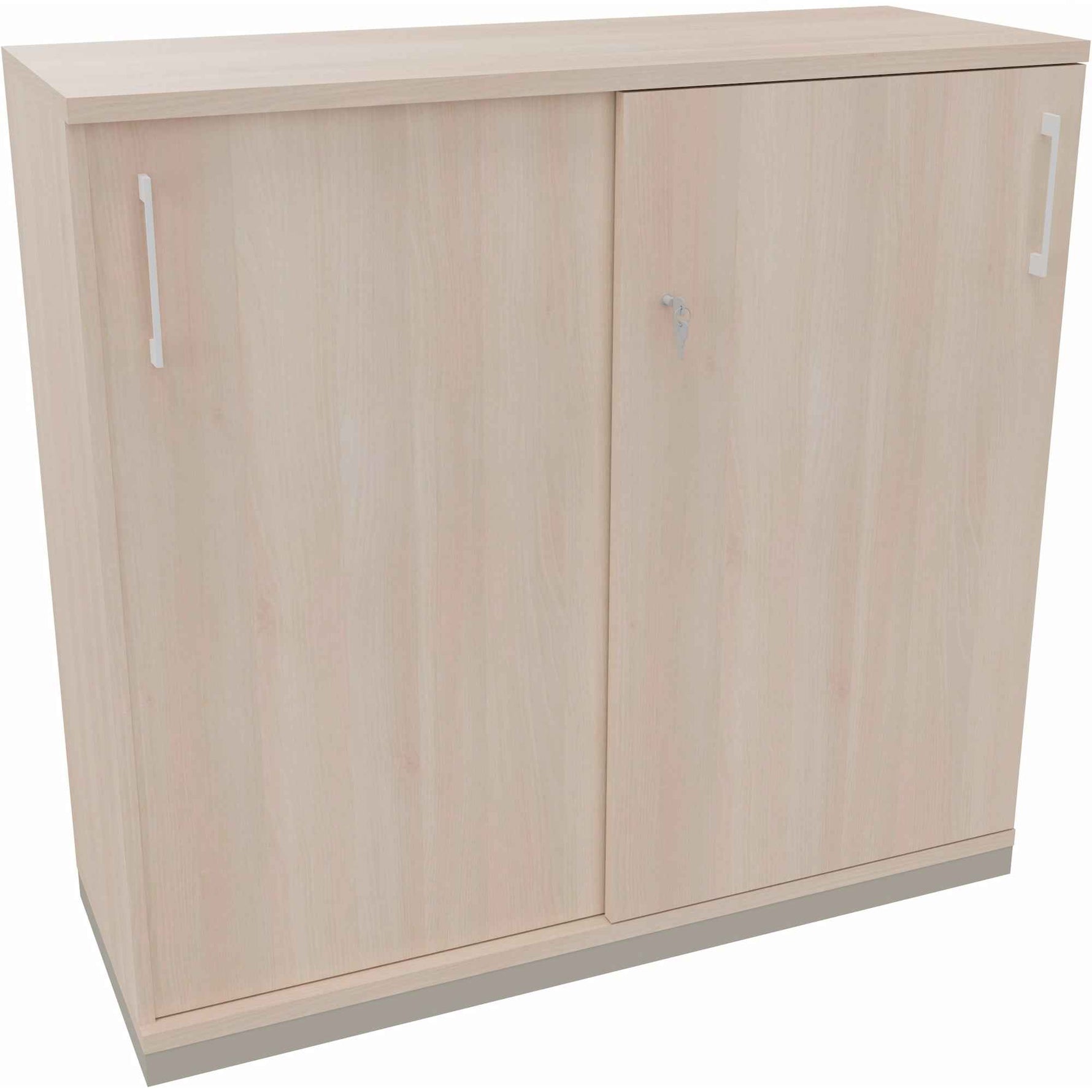 Schiebetürenschrank endless 1.200 x 1.133 x 442 mm (B x H x T) silberaluminium