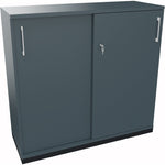 Neutralware Schiebetürenschrank endless 1.200 x 1.133 x 442 mm (B x H x T) anthrazit metallic – Produktbild 5