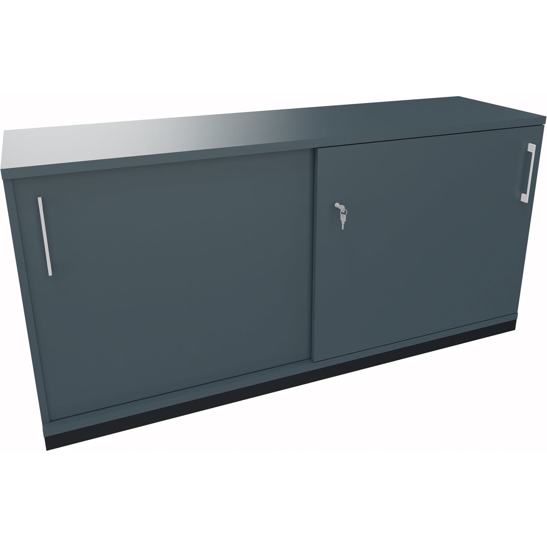 Neutralware Schiebetürenschrank endless 1.600 x 781 x 442 mm (B x H x T) anthrazit metallic – Produktbild 5