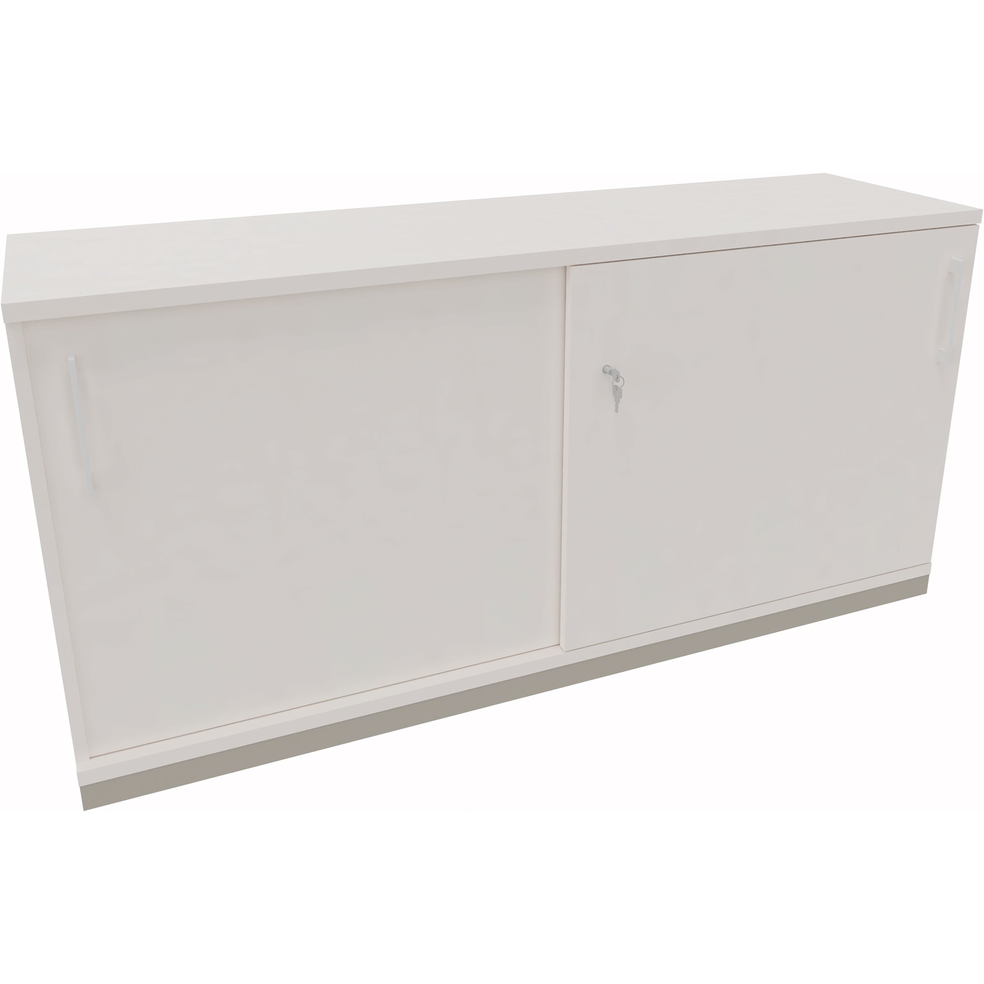 Neutralware Schiebetürenschrank endless 1.600 x 781 x 442 mm (B x H x T) silberaluminium
