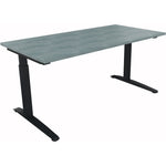 Neutralware Schreibtisch all in one 1.600 x 650-850 x 800 mm (B x H x T) beton hell
