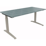 Neutralware Schreibtisch all in one 1.600 x 650-850 x 800 mm (B x H x T) beton hell – Produktbild 2