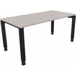 Neutralware Schreibtisch all in one 1.600 x 680-820 x 800 mm (B x H x T) lichtgrau