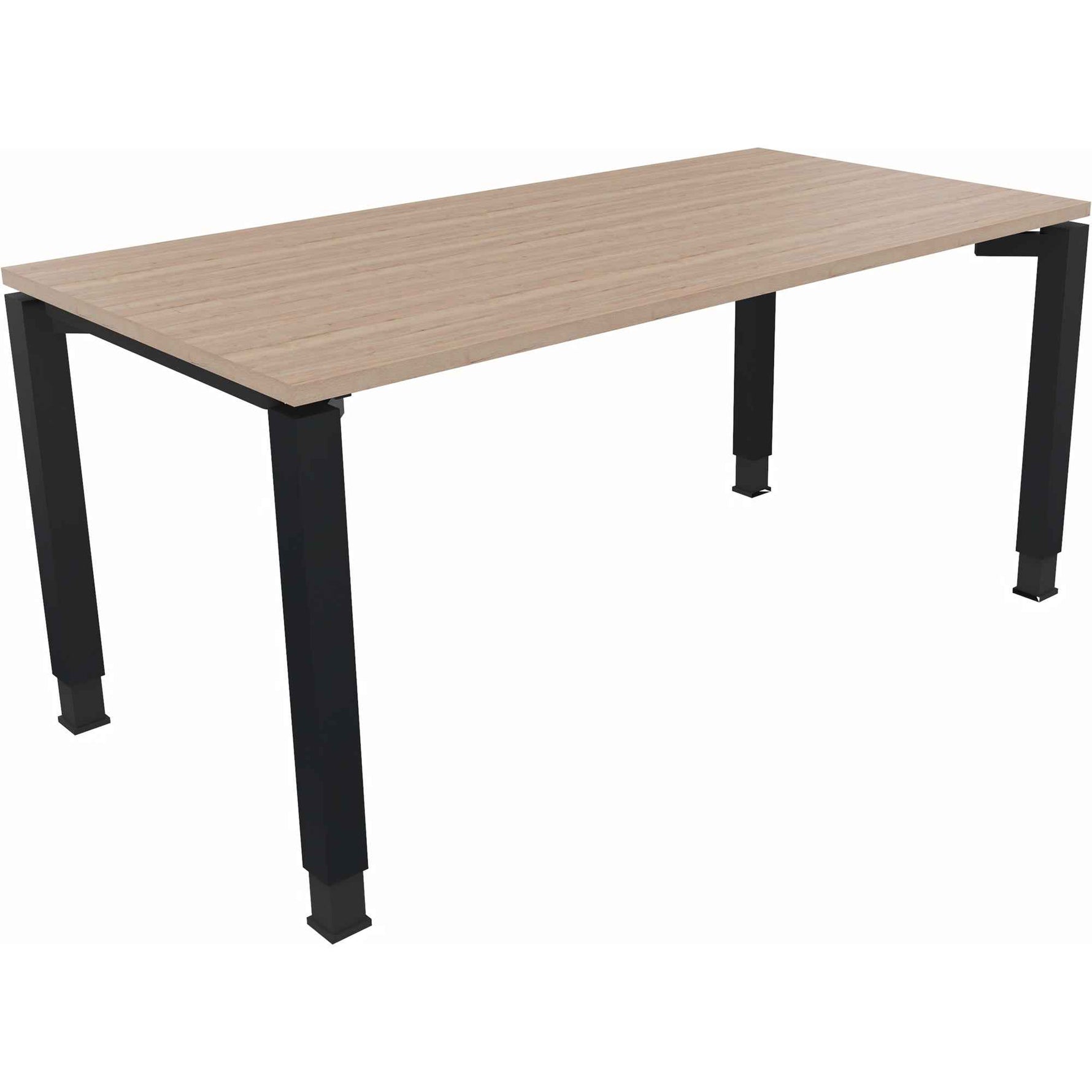 Schreibtisch all in one 1.600 x 680-820 x 800 mm (B x H x T) eiche natur