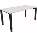 Neutralware Schreibtisch all in one 1.600 x 680-820 x 800 mm (B x H x T) diamantweiß