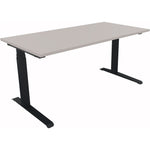 Neutralware Schreibtisch all in one 1.600 x 645-1.275 x 800 mm (B x H x T) anthrazit metallic – Produktbild 4