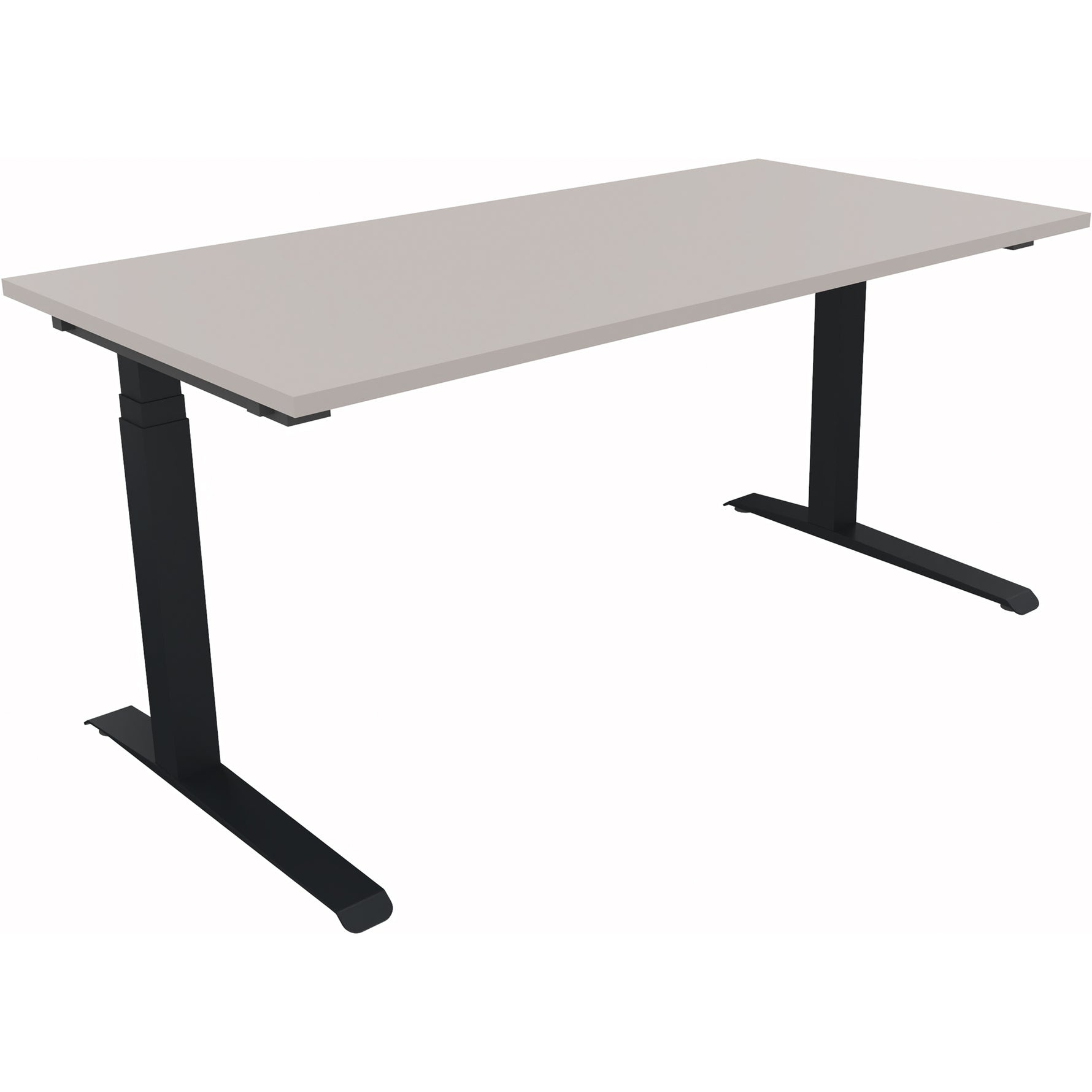 Neutralware Schreibtisch all in one 1.600 x 645-1.275 x 800 mm (B x H x T) anthrazit metallic – Produktbild 4
