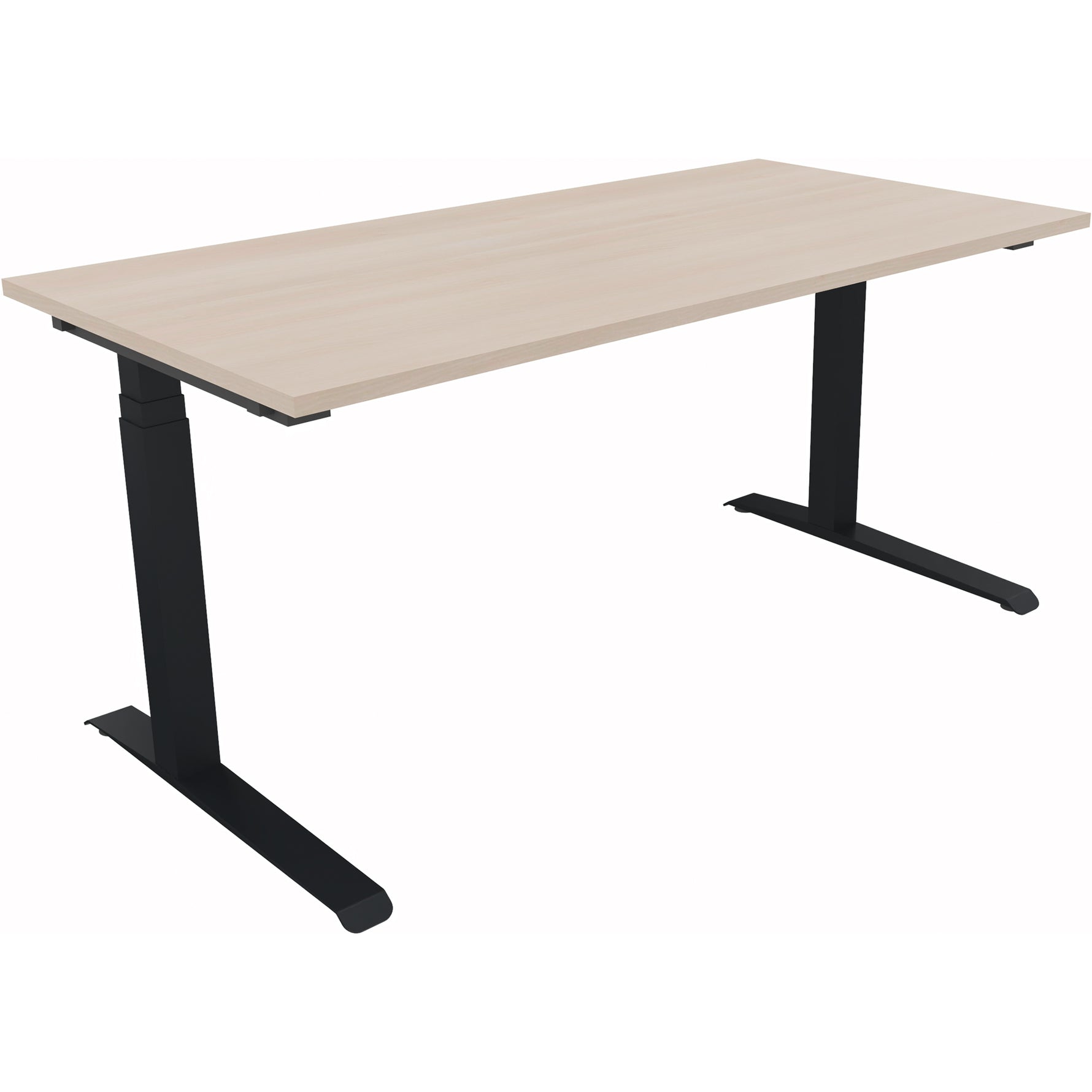 Neutralware Schreibtisch all in one 1.600 x 645-1.275 x 800 mm (B x H x T) anthrazit metallic – Produktbild 3
