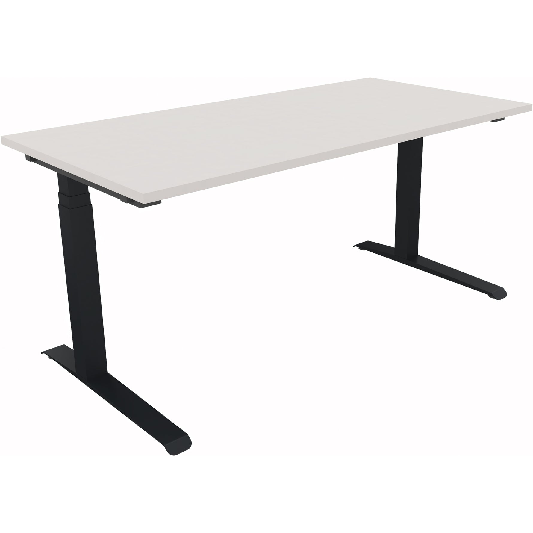 Neutralware Schreibtisch all in one 1.600 x 645-1.275 x 800 mm (B x H x T) anthrazit metallic