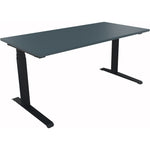 Neutralware Schreibtisch all in one 1.600 x 645-1.275 x 800 mm (B x H x T) anthrazit metallic – Produktbild 5