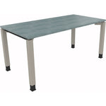 Neutralware Schreibtisch all in one 1.600 x 680-820 x 800 mm (B x H x T) beton hell – Produktbild 2