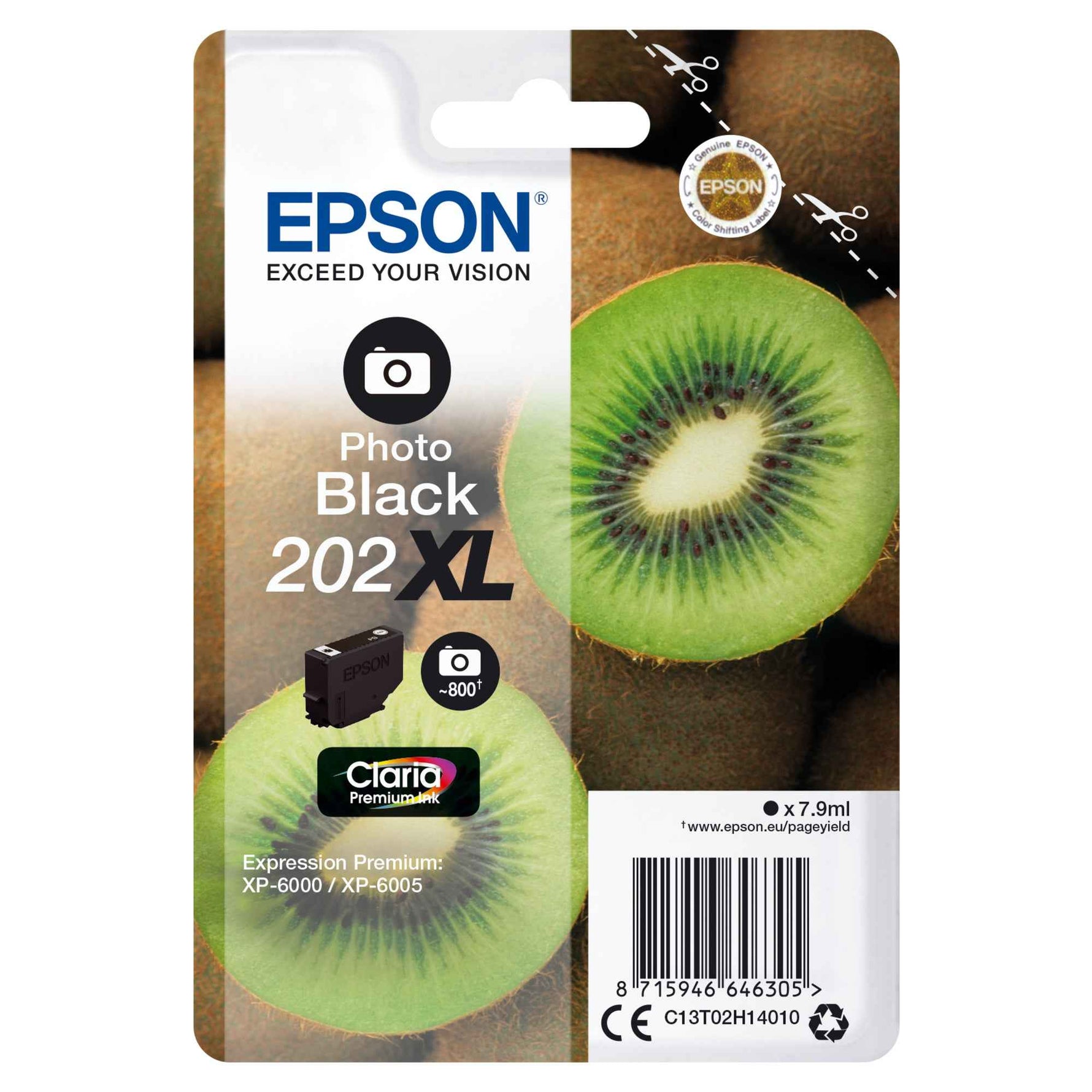 Epson Tintenpatrone 202XL fotoschwarz