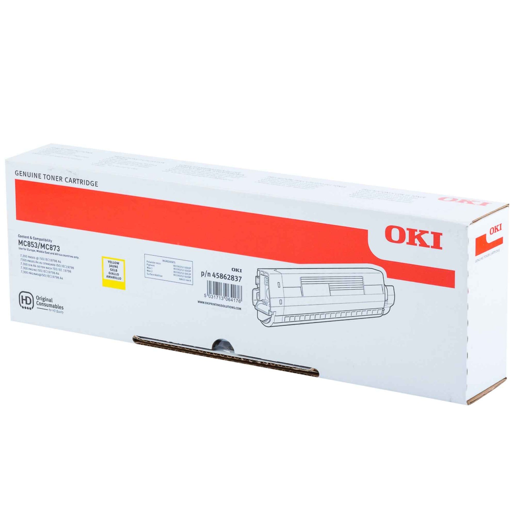 OKI Toner 45862837 gelb