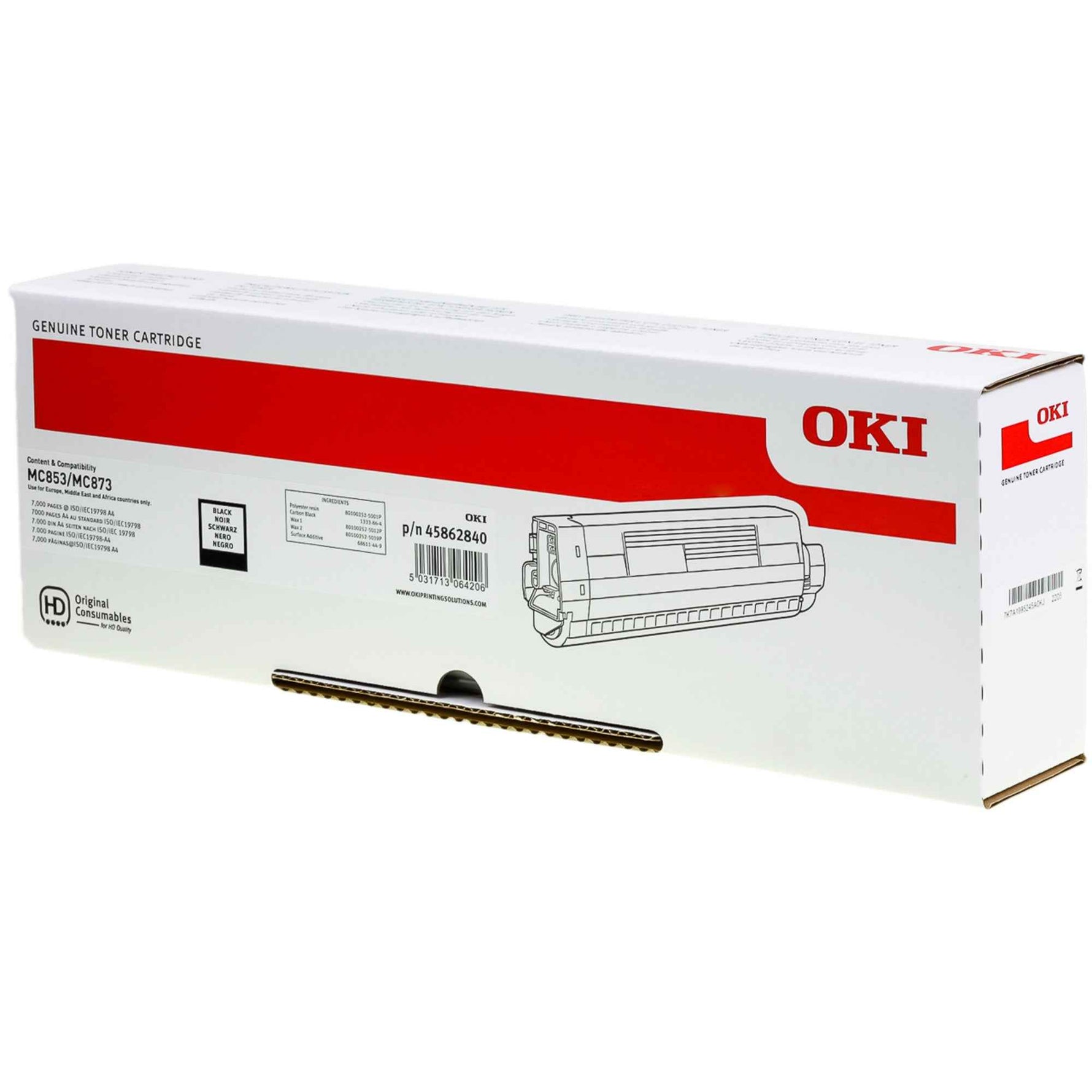 OKI Toner 45862840 schwarz