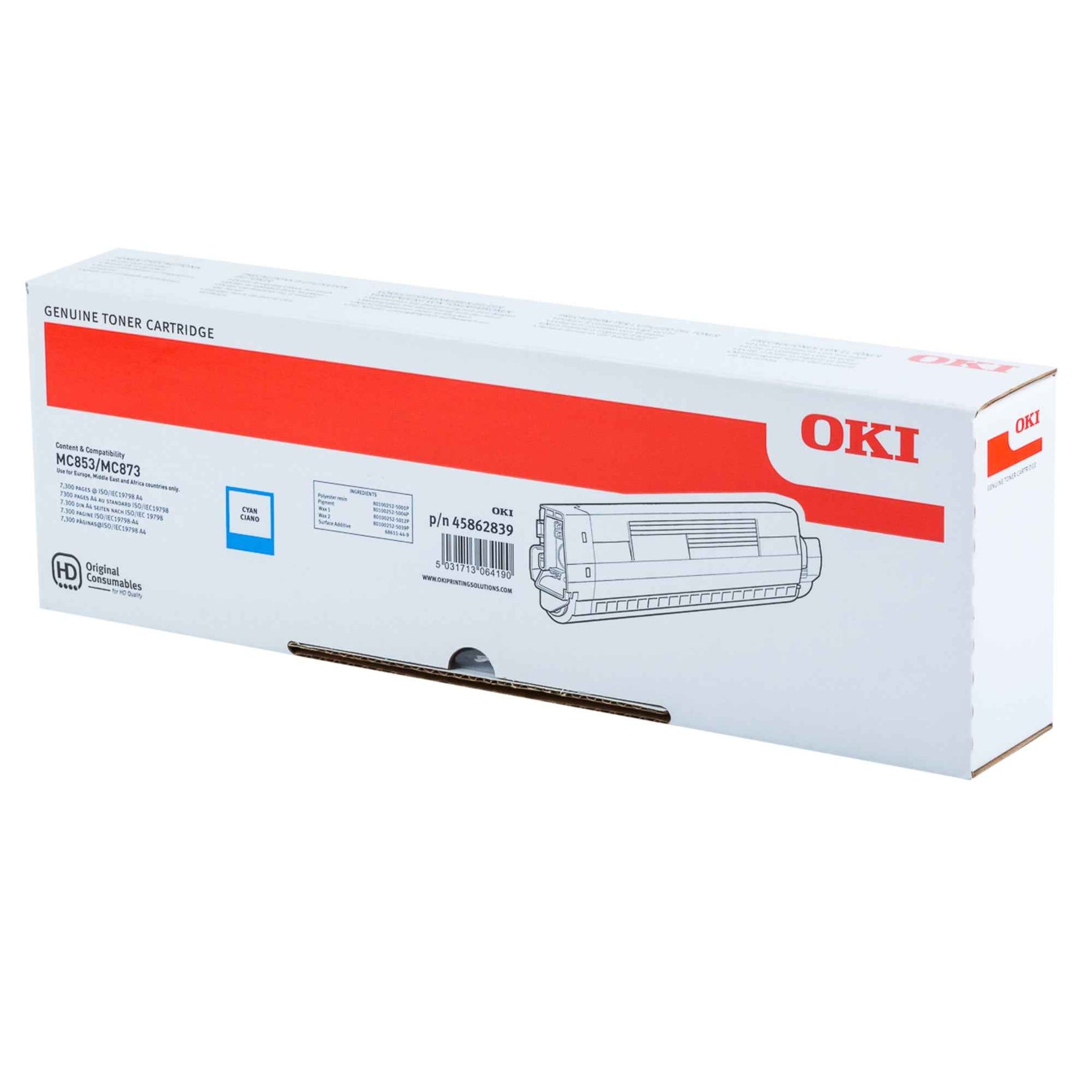 OKI Toner 45862839 cyan