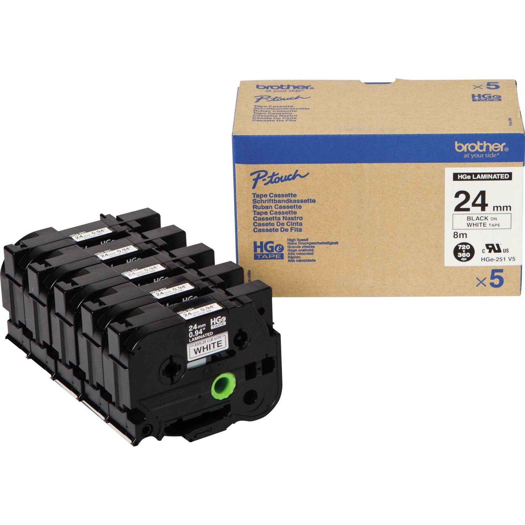 Brother Schriftbandkassette P-touch HGe-251V5