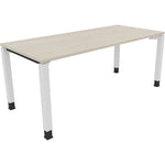 Neutralware Schreibtisch all in one 1.800 x 680-820 x 800 mm (B x H x T) Vierfuß Quadratrohr akazie hell – Produktbild 3