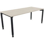 Neutralware Schreibtisch all in one 1.800 x 680-820 x 800 mm (B x H x T) Vierfuß Rundrohr akazie hell